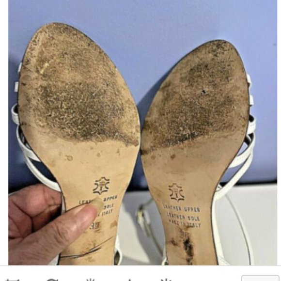 LUMIANI White Leather Strappy Heeled Sandals Made in ITALY EU Sz 39 (US Sz 8.5) - Picture 10 of 10